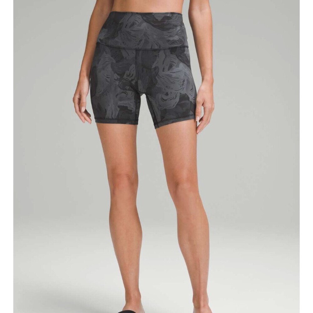 Lululemon Align High-Rise Short 6" Stencil Dreams Black Multi Size 14